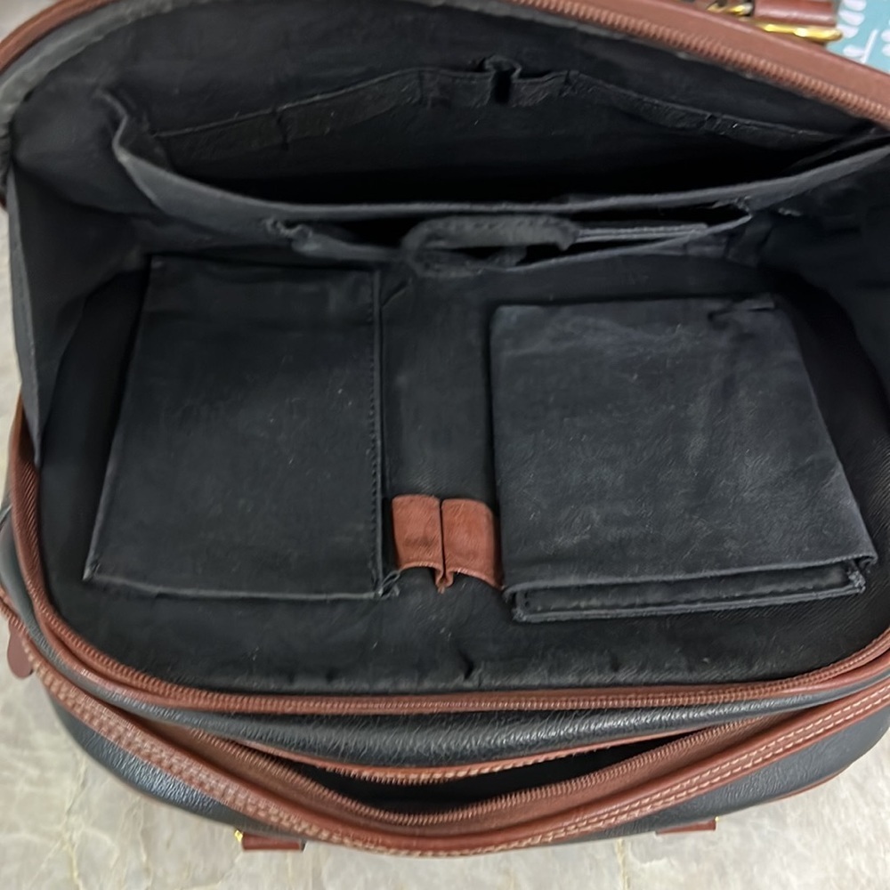Vintage carriage club handbag black and brown 90’s - Picture 5 of 5